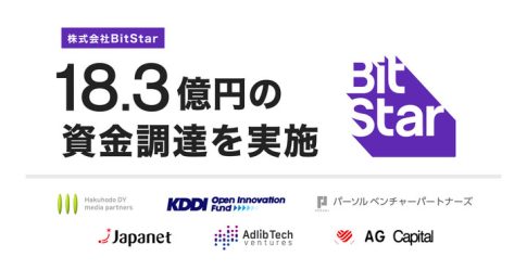 BitStarが18.3億円の資金調達を実施。KDDI、博報堂ＤＹメディアパートナーズ、パーソルなどとの戦略的協業を開始